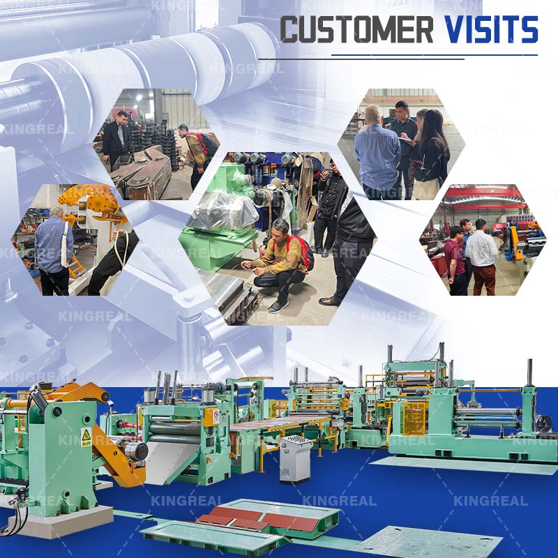 خدمة زيارة مصنع Kingreal Steel Slitter's Factory Factory