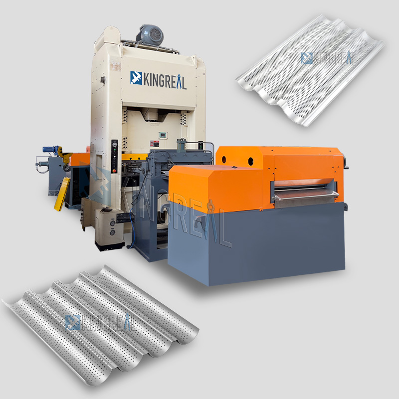 آلة صنع التثقيب المثقبة لصينية الرغيف الفرنسي المعدنية